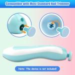 12 Pieces Baby Nail File Pads Nail Trimmer Replacement Pads Electric Baby Nail Grinding Heads for Standard Electric Kid Nail Trimmer Suits to Over 12 Months Newborn Infant Toddler (Blue)