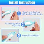 12 Pieces Baby Nail File Pads Nail Trimmer Replacement Pads Electric Baby Nail Grinding Heads for Standard Electric Kid Nail Trimmer Suits to Over 12 Months Newborn Infant Toddler (Blue)