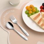 DEHOV Toddler Eating Utensils Set,Set Of 12 Food Grade Stainless Steel Silverware Sets For Kids,Dishwasher Safe Children Small Metal Spoons And Forks Flatware Sets