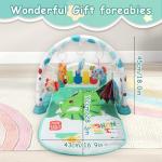 BOMPOW Baby Play Gym Mat, Play Activity Mat with Music and Lights, Piano Gym, Early Development Baby Gift for Babies Newborn Tummy Time Play Mat