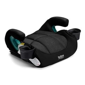 Britax UpNGo Click Backless Booster Car Seat with Rigid Latch, Lightweight and Portable Travel Booster with Slim Design and PosturePlus, Accommodates Kids up to 120 Lbs and 63” – Raven Black