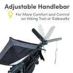 BOB Gear Revolution Flex 3.0 Duallie Jogging Stroller, Double Stroller, Graphite Black