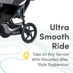 BOB Gear Revolution Flex 3.0 Duallie Jogging Stroller, Double Stroller, Graphite Black