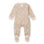 Burt's Bees Baby Girls' Organic Cotton Sleep and Play Footed Pajamas, One-piece Zip Front Romper, Baby Essentials