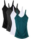 DAISITY Womens Nursing Tank Tops Cami for Breastfeeding Maternity Postpartum Tops Adjustable Straps