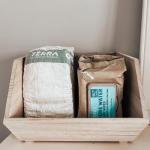 Terra Organics Pure New Zealand Water Bamboo Baby Wipes, Biodegradable, Natural, 1 Pack of 70 Wipes