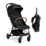 Jeep Altitude Compact Travel Stroller by Delta Children Greenguard Gold, Easy One Hand Fold, Lightweight, Extendable Canopy with Peek-a-Boo Window, Reclining Seat, 4 Wheel Suspension, Black