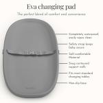 Evolur Eva Baby Changing Pad, Soft, Lightweight and Portable Changing Pad, Fits All Changing Table, Waterproof Firm Padding - Dark Gray