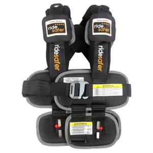 RideSafer Gen 5 - Extra Large Black, Lightweight, Compact, Portable Car Seat - Perfect for Travel and Everyday Child Safety