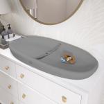 Evolur Eva Baby Changing Pad, Soft, Lightweight and Portable Changing Pad, Fits All Changing Table, Waterproof Firm Padding - Dark Gray