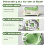 Baby Bath Seat for Babies 6 Months & up Non-Slip Toddler Bath Seats for Sitting Up Infant Bathtub Chair with Suction Cups and Soft Cushion for Baby Shower Tub Seat