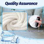 Hooded Baby Towel- Large Baby Towel with Hood（31.5 x 31.5 Inch）, Natural toddler towels,Ultra Soft and Absorbent Coral Velvet Coral Fleece Bath Towel for Infants, Newborns, Toddlers, Unisex (white)