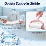 Hooded Baby Towel- Large Baby Towel with Hood（31.5 x 31.5 Inch）, Natural toddler towels,Ultra Soft and Absorbent Coral Velvet Coral Fleece Bath Towel for Infants, Newborns, Toddlers, Unisex (white)