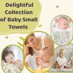 MUKIN Baby Washcloths, Natural Cotton Face Towels, 15 Pack, 10x10 inches