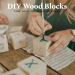 DIY Wood Cubes 1-1/2-inch, Pack of 10 Small Wooden Baby Blocks for Baby Shower, Wooden Blocks for Crafts, STEM, Building, and Blank Wood Dice, by Woodpeckers