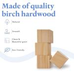 DIY Wood Cubes 1-1/2-inch, Pack of 10 Small Wooden Baby Blocks for Baby Shower, Wooden Blocks for Crafts, STEM, Building, and Blank Wood Dice, by Woodpeckers