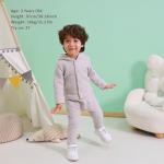 Minicoco 100% Cotton Baby Spring Hoodies Jacket, Comfortable Soft and Warm Baby Spring Jacket,0-24Months Solid-Coloured Coat