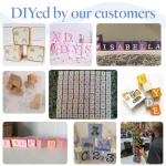 DIY Wood Cubes 1-1/2-inch, Pack of 10 Small Wooden Baby Blocks for Baby Shower, Wooden Blocks for Crafts, STEM, Building, and Blank Wood Dice, by Woodpeckers