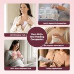 Momcozy 73pc Postpartum Essentials Kit, Initiate breastfeeding for New Moms, Hospital Bag Must Haves with Nursing Pads, Hot & Cold Breast Pads, Nipple Cream, Colostrum Collectors and Milk Storage Bags