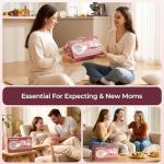 Momcozy 73pc Postpartum Essentials Kit, Initiate breastfeeding for New Moms, Hospital Bag Must Haves with Nursing Pads, Hot & Cold Breast Pads, Nipple Cream, Colostrum Collectors and Milk Storage Bags