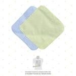 Spasilk Bath Hooded Towels & Washcloths Set for Babies, 2 Hooded Terry Bath Towels & 2 Washcloths, Blue Whale