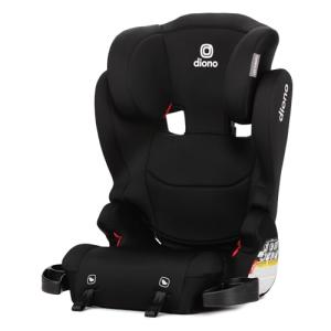 Diono Cambria 2XT XL, Dual Latch Connectors, 2-in-1 Belt Positioning Booster Seat, High-Back to Backless Booster with Space and Room to Grow, 8 Years 1 Booster Seat, Black Storm