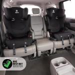 Diono Cambria 2XT XL, Dual Latch Connectors, 2-in-1 Belt Positioning Booster Seat, High-Back to Backless Booster with Space and Room to Grow, 8 Years 1 Booster Seat, Black Storm