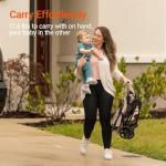 MAMAZING Ultra Air Lightweight Baby Travel Stroller with Carbon Fiber Frame, Compact & Airplane-Friendly, One-Handed Fold, 11.6 lbs, Perfect for Toddlers, Simply Taupe