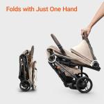 MAMAZING Ultra Air Lightweight Baby Travel Stroller with Carbon Fiber Frame, Compact & Airplane-Friendly, One-Handed Fold, 11.6 lbs, Perfect for Toddlers, Simply Taupe