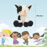BSVOME 9 inches Cow Stuffed Animal Soft Plush Cute Cow Doll for Boys Girls