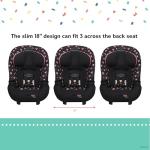 Disney Baby Ellaris 3-in-1 Convertible Car Seat, Slim Fit Design, Rear & Forward-Facing, 5-Position Headrest, 3-Across Fit, Travel-Friendly with Machine-Washable Seat Pad, Minnie Charm