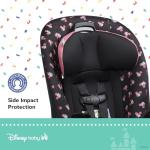 Disney Baby Ellaris 3-in-1 Convertible Car Seat, Slim Fit Design, Rear & Forward-Facing, 5-Position Headrest, 3-Across Fit, Travel-Friendly with Machine-Washable Seat Pad, Minnie Charm