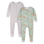 Gerber Baby Girls 4-pack Footed Pajamas And Toddler Sleepers, Roses And Fox, 12 Months US