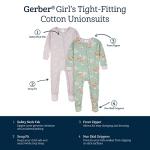 Gerber Baby Girls 4-pack Footed Pajamas And Toddler Sleepers, Roses And Fox, 12 Months US