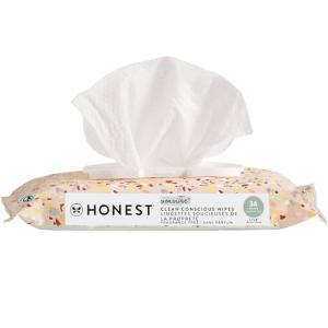The Honest Company Hypoallergenic Multi-Use Baby Wipes for Sensitive Baby Skin, Terrazzo, 36 Count