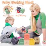 Baby Toys 6-12-18 Month Stacking Cups Blocks Shape Sorters Teething Sensory Developmental 6 7 8 9 10 Month Old Baby Toys Infant 0-6 6-9 9-12 Learning Montessori Birthday Gift for 1 Year Old Boy Girl