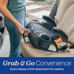 Chicco GoFit ClearTex Plus Backless Booster Car Seat, Latch Attachment, Quick-Release Latch Removal, Portable Car Booster Seat for Children at Least 4 Years Old and 40-110 lbs, Confetti/Black