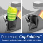 Chicco GoFit ClearTex Plus Backless Booster Car Seat, Latch Attachment, Quick-Release Latch Removal, Portable Car Booster Seat for Children at Least 4 Years Old and 40-110 lbs, Confetti/Black