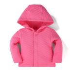 Minicoco 100% Cotton Baby Spring Hoodies Jacket, Comfortable Soft and Warm Baby Spring Jacket,0-24Months Solid-Coloured Coat