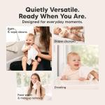 5-Pack Muslin Baby Washcloths for Newborn – 12x12" Soft Absorbent Organic Cotton Muslin Wash Cloths for Babies Girl, Boy, Infant, Toddlers, Kids Face Towel, Bath Essentials,Baby Burp Rags (Soft White)