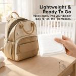 5-Pack Muslin Baby Washcloths for Newborn – 12x12" Soft Absorbent Organic Cotton Muslin Wash Cloths for Babies Girl, Boy, Infant, Toddlers, Kids Face Towel, Bath Essentials,Baby Burp Rags (Soft White)