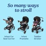 Graco Modes Nest Travel System, 3-in1 Modular Carseat Stroller Combo, Adjustable Slide2Me Infant Car Seat Carrier to Toddler Stroller, Includes the SnugRide DLX Infant Car Seat, Sullivan