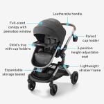 Graco Modes Nest Travel System, 3-in1 Modular Carseat Stroller Combo, Adjustable Slide2Me Infant Car Seat Carrier to Toddler Stroller, Includes the SnugRide DLX Infant Car Seat, Sullivan