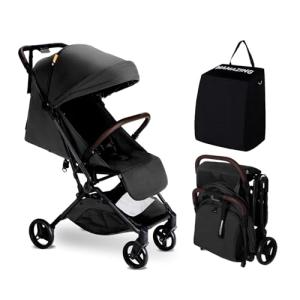 MAMAZING Ultra Air Lightweight Baby Travel Stroller with Carbon Fiber Frame, Compact & Airplane-Friendly, One-Handed Fold, 11.6 lbs, Perfect for Toddlers, Jet