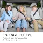 Britax UpNGo Click Backless Booster Car Seat with Rigid Latch, Lightweight and Portable Travel Booster with Slim Design and PosturePlus, Accommodates Kids up to 120 Lbs and 63” – Parchment