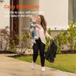 MAMAZING Ultra Air Lightweight Baby Travel Stroller with Carbon Fiber Frame, Compact & Airplane-Friendly, One-Handed Fold, 11.6 lbs, Perfect for Toddlers, Jet