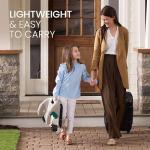 Britax UpNGo Click Backless Booster Car Seat with Rigid Latch, Lightweight and Portable Travel Booster with Slim Design and PosturePlus, Accommodates Kids up to 120 Lbs and 63” – Parchment