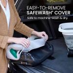 Britax UpNGo Click Backless Booster Car Seat with Rigid Latch, Lightweight and Portable Travel Booster with Slim Design and PosturePlus, Accommodates Kids up to 120 Lbs and 63” – Parchment