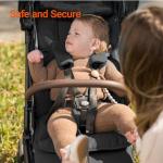 MAMAZING Ultra Air Lightweight Baby Travel Stroller with Carbon Fiber Frame, Compact & Airplane-Friendly, One-Handed Fold, 11.6 lbs, Perfect for Toddlers, Jet