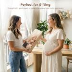 Konssy Muslin Changing Pad with Waterproof Lining Foam, Includes 2 Pack Soft & Cotton Cover, Baby Diaper Changing Pad for Dresser or Table, 32x16 inches (Blossom,Pink)